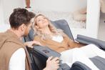 Beste kleine luxe Massagestoel met 5 jaar garantie, Casada, 125 tot 150 cm, Verzenden, Metaal