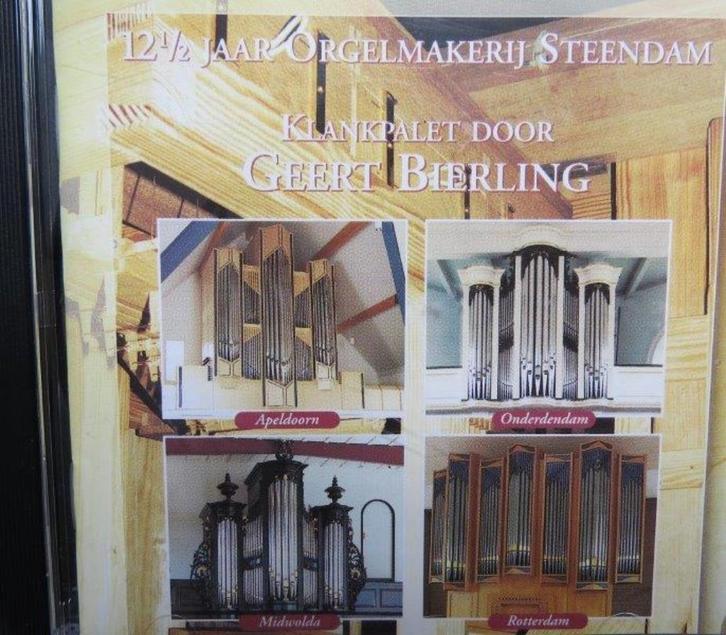 Cd orgel: 12,5 jaar Orgelmakerij Steendam, Geert Bierling, Cd's en Dvd's, Cd's | Klassiek, Zo goed als nieuw, Kamermuziek, Classicisme