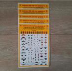 5x vel grappige stickertjes stickers ei Paasei versieren, Nieuw, Ophalen of Verzenden