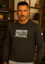 Moncler Sweater met geborduurd logo | NIEUW |, Kleding | Heren, Moncler, Ophalen of Verzenden, Grijs, Maat 56/58 (XL)
