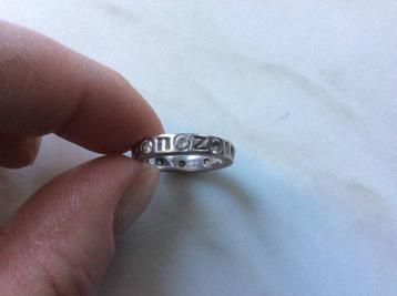 Zinzi zilveren 925 ring met zirkonium maat 17