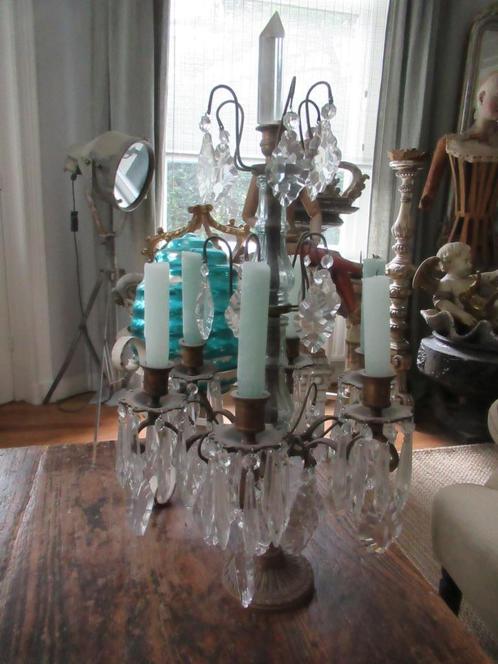 prachtige ANTIEKE FRANSE GIRANDOLE met PEGELS, Antiek en Kunst, Antiek | Woonaccessoires, Ophalen