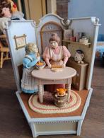 Enesco Muziekdoos Vrouw & Meisje Koken - Au Clair de la Lune, Ophalen of Verzenden