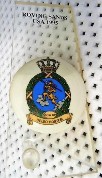 AANDENKEN VLIEGTUIGGLAS ROVING SANDS USA1995 NEDERLAND UNIEK beschikbaar voor biedingen