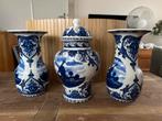 Delfts Blauw Vaas Set, Antiek en Kunst, Ophalen of Verzenden