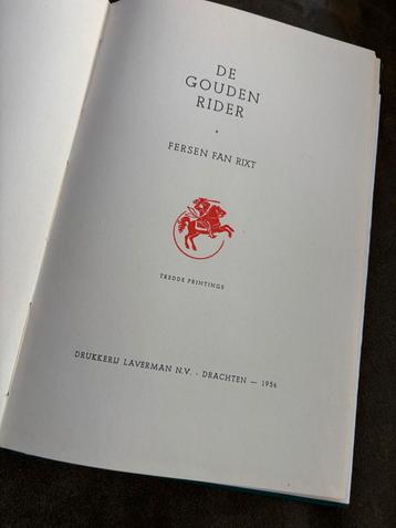 De Gouden Rider - Fersen fan Rixt (1954) beschikbaar voor biedingen