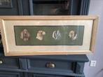 Lijst met hondenkoppen, Antiek en Kunst, Ophalen of Verzenden