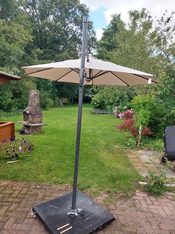Parasol zweefparasol Garden Impression 300cm Zandkleur Nieuw beschikbaar voor biedingen