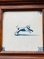 Antieke Hollandse tegel hond, Antiek en Kunst, Ophalen of Verzenden