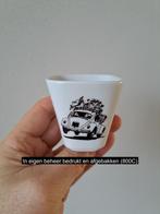 Bloempotje met Volkswagen kever, porselein 6x6x6cm, Tuin en Terras, Overige materialen, Vierkant, Nieuw, Tuin