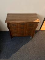 Antieke houten commode met lades, Ophalen, Gebruikt, 50 tot 100 cm, Met lade(s)