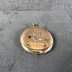 Gouden Hanger | 14k | 10,35g | medaillon | 3,8cm | 395423, Sieraden, Tassen en Uiterlijk, Kettinghangers, Gebruikt, Ophalen of Verzenden