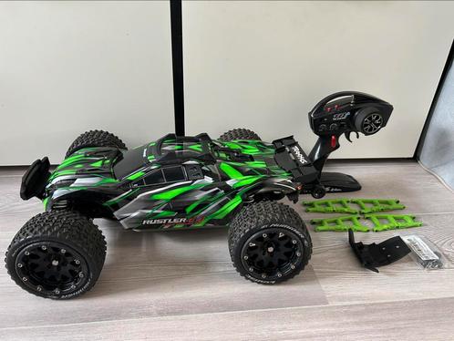 Traxxas Rustler 4x4 VXL, Hobby en Vrije tijd, Modelbouw | Radiografisch | Auto's, Zo goed als nieuw, Auto offroad, Elektro, Ophalen of Verzenden