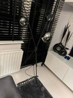 Zwart vloerlamp smoke glas bollen lamp, Huis en Inrichting, Lampen | Vloerlampen, Ophalen of Verzenden, Zo goed als nieuw, Glas