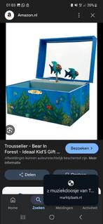 muziekdoosje van Trousselier met vismotiefje, Ophalen of Verzenden, Zo goed als nieuw, Overige typen