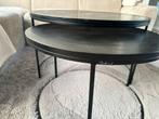 Richmond Interiors Bolder Salontafel Set - Zwart, Ophalen, 50 tot 100 cm, Rond, Nieuw