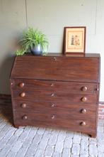 Prachtige antieke mahonie houten secretaire, bureau, buro., Verzenden