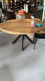 Ronde mangohouten eettafel 1.50, Huis en Inrichting, Tafels | Eettafels, Nieuw, 100 tot 150 cm, 100 tot 150 cm, Rond