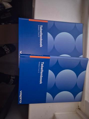2x Vapro Tabellenboeken (Niveau I, II, III & C, D) beschikbaar voor biedingen