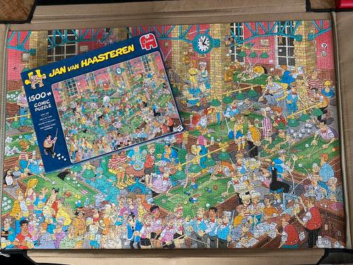 Jan van Haasteren Krijt op Tijd! 1500 st compleet, Hobby en Vrije tijd, Denksport en Puzzels, Zo goed als nieuw, Legpuzzel, 500 t/m 1500 stukjes