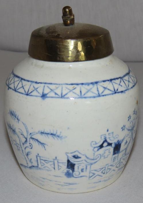 Antieke Chinese gemberpot met oosterse landschappen, 1800, Antiek en Kunst, Antiek | Keramiek en Aardewerk, Verzenden