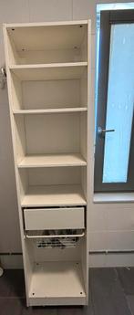 Wit Badkamerkast met wasmand en hangers van ikea, Ophalen, Gebruikt, 200 cm of meer, 50 tot 100 cm