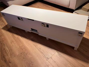 IKEA Besta TV Meubel - Wit met Eiken Deuren - afbeelding 6