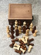 Vintage Chess Staunton. Koninghoogte 76 mm, Ophalen of Verzenden, Gebruikt
