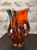 Vallauris vaas Frans Keramiek 23 cm fat lava vintage, Ophalen of Verzenden