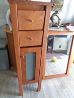 smalle  zware badkamerkast bij passende spiegel, Huis en Inrichting, Badkamer | Badkamermeubels, Ophalen, (Half)hoge kast, Minder dan 50 cm