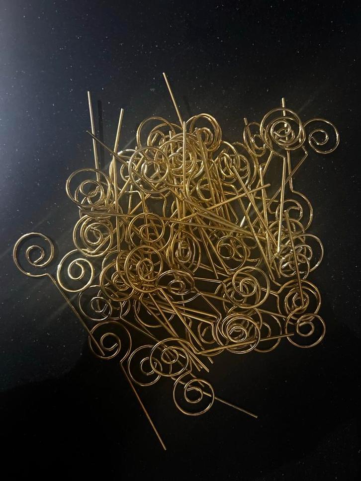 Sint staf decoratie voor cadeautjes - 65 stuks, Diversen, Sinterklaas, Nieuw, Ophalen of Verzenden