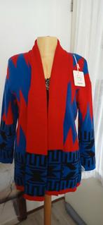 Nieuw  lang fleurig.vest met kaartje, Kleding | Dames, Verzenden, Nieuw, Maat 42/44 (L), Overige kleuren