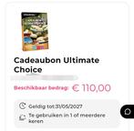 Wonderbox waardebon, Tickets en Kaartjes, Kortingen en Cadeaubonnen, Eén persoon, Cadeaubon