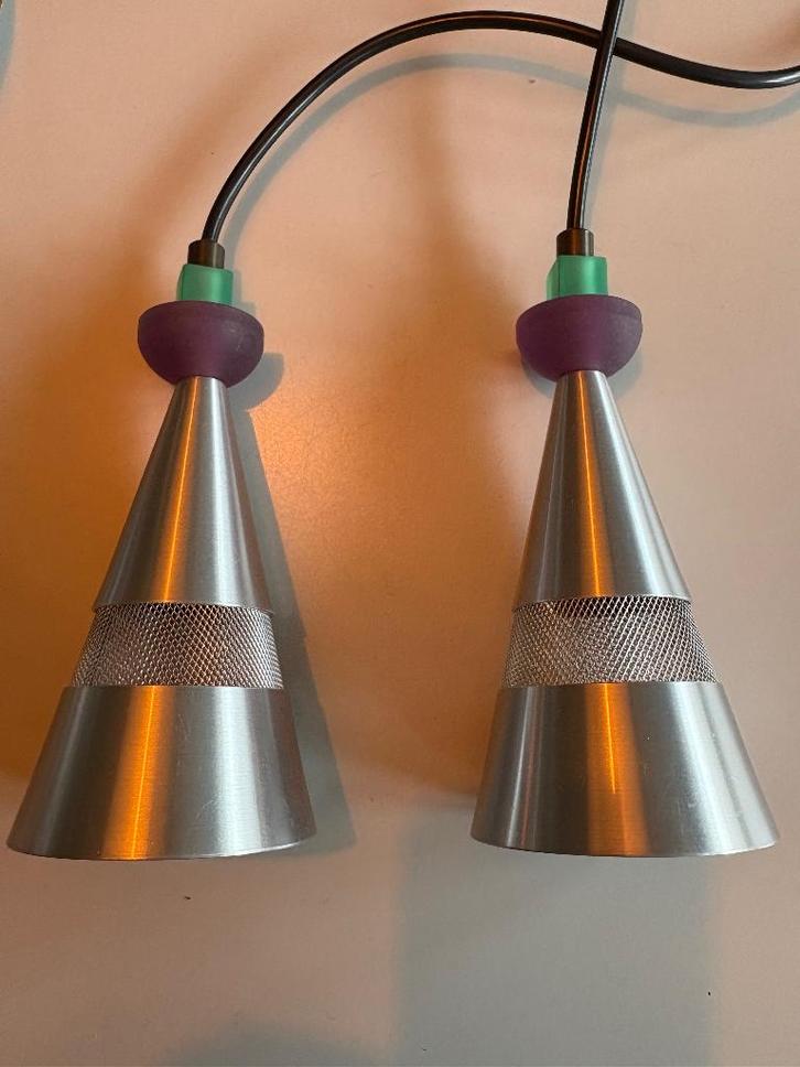 Hanglampen set (2), Studio Brandend Zand, Huis en Inrichting, Lampen | Hanglampen, Zo goed als nieuw, Minder dan 50 cm, Kunststof