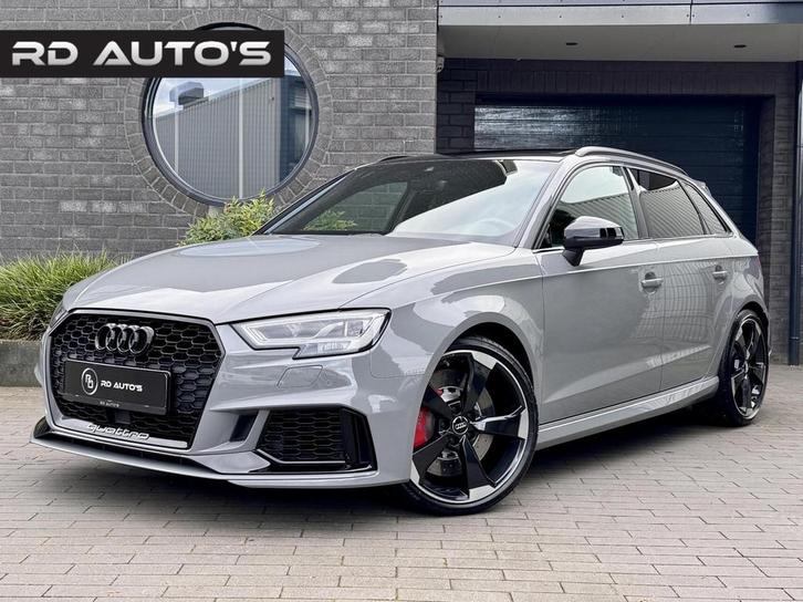 Audi RS3 2.5 TFSI Quattro Nardo Grey Pano B&O Camera Daza, Auto's, Audi, Bedrijf, Te koop, RS3, 4x4, ABS, Achteruitrijcamera, Adaptive Cruise Control