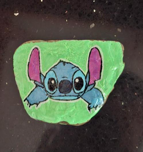 nieuw- Stitch decoratie steen/ happy stone, Verzamelen, Disney, Nieuw, Overige figuren, Ophalen of Verzenden