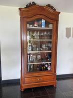Authentieke antieke vitrinekast – een stijlvolle eyecatcher, Ophalen, Gebruikt, 100 tot 150 cm, 200 cm of meer