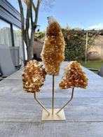 Citrien matrix op metalen standaard - NERGENS GOEDKOPER !, Ophalen of Verzenden, Mineraal