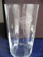 Koninklijk Engels limonadeglas Edward met kroon ca. 1900, Verzamelen, Koninklijk Huis en Royalty, Ophalen, Zo goed als nieuw, Buitenland