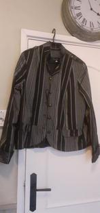 Clementijn zwart/ grijs jasje 52, Ophalen of Verzenden, Zo goed als nieuw, Zwart