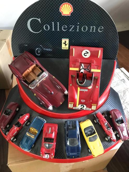 Set shell/Ferrari auto's op.schaal, Kinderen en Baby's, Speelgoed | Speelgoedvoertuigen, Zo goed als nieuw, Ophalen