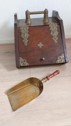 Antieke kolenbak met schep, Antiek en Kunst, Ophalen of Verzenden