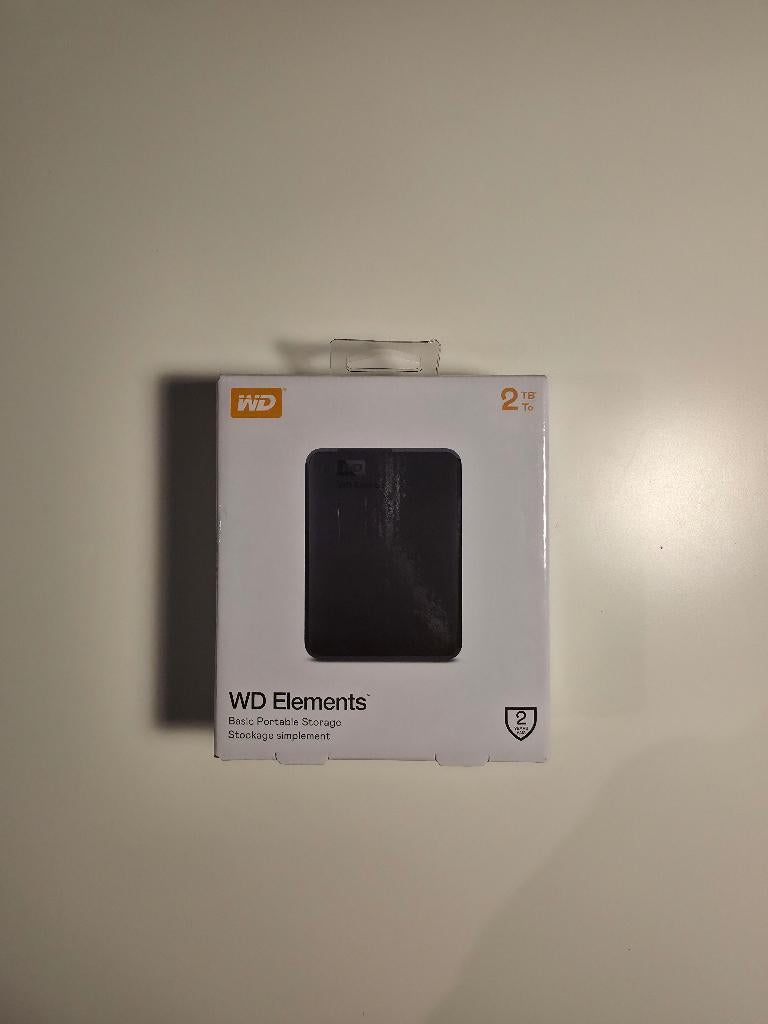 WD Elements - 2TB - externe harde schijf (HDD), 2TB, HDD, Nieuw, Desktop