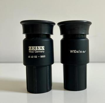 Zeis microscoop  oculairen  W 10x25    46 40 02 beschikbaar voor biedingen