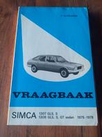 Vraagbaak SIMCA 1307 / 1308 S GLS GT, Ophalen of Verzenden