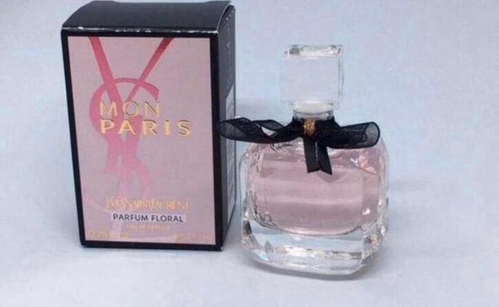 Parfumminiatuur Mon Paris Floral 7,5 ml Yves Saint Laurent, Verzamelen, Parfumverzamelingen, Nieuw, Miniatuur, Gevuld, Ophalen of Verzenden
