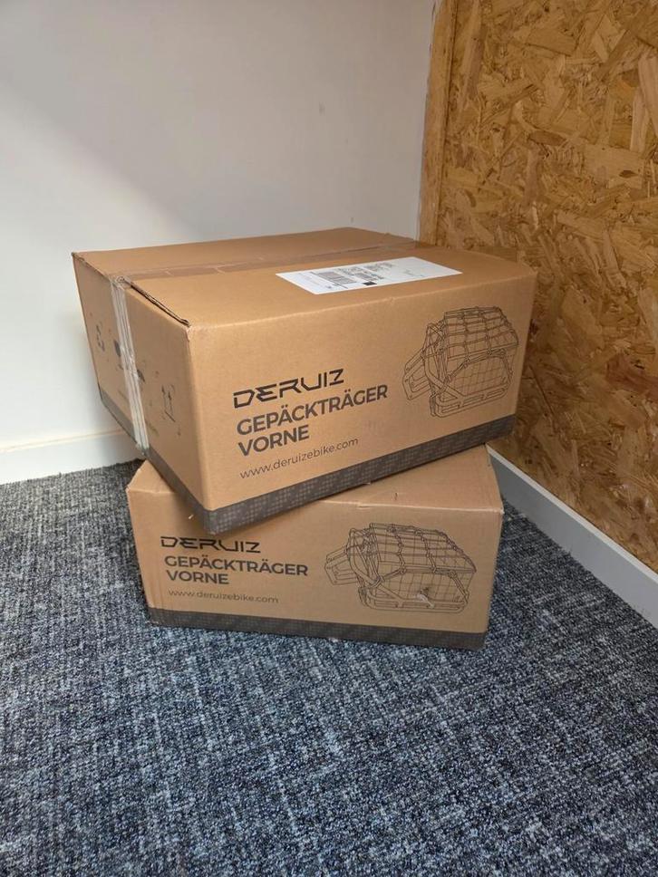 Deruiz Bagagerek met Voormand. 2 stuks nieuw in doos, Fietsen en Brommers, Fietsonderdelen, Nieuw, Algemeen, Ophalen of Verzenden