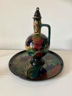 Gouds plateel dienblad en kruikje, Ophalen of Verzenden