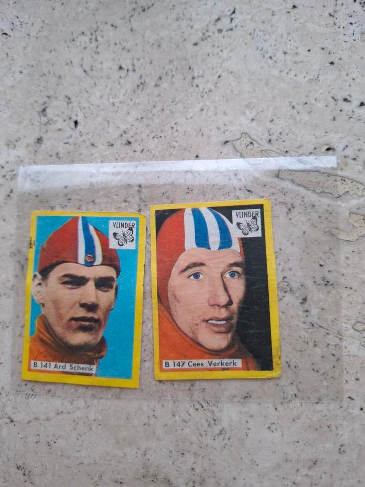 Vlinder Lucifer Matchbox Label - Ard Schenk & Cees Verkerk, Verzamelen, Sportartikelen en Voetbal, Ophalen of Verzenden