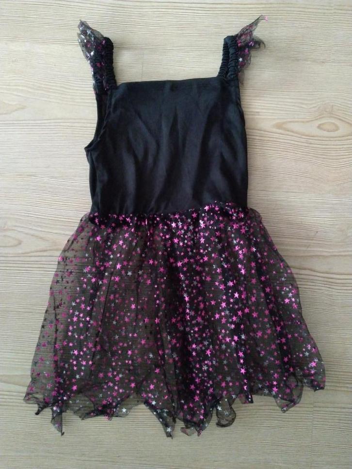Leuke Heks jurkje + hoed mt 92 / 98, Kinderen en Baby's, Carnavalskleding en Verkleedspullen, Zo goed als nieuw, Meisje, 104 of kleiner